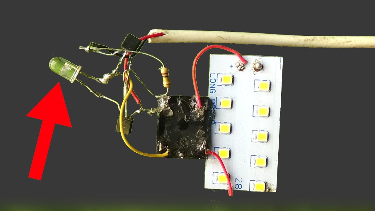 Make street light auto ON OFF circuit without LDR,use simple led - YouTube