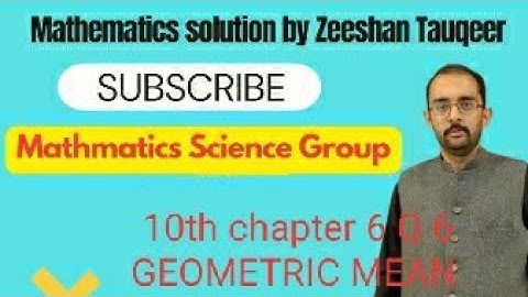 Class 10th Mathematics science group chapter 6 ex 6.2 Q 6 geometric mean