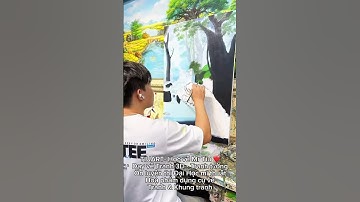 Tuyển sinh lớp vẽ tranh 3D - tranh tường - đắp nổi kênh bong #hocve #tiuart #hocveonline #hocvecoban