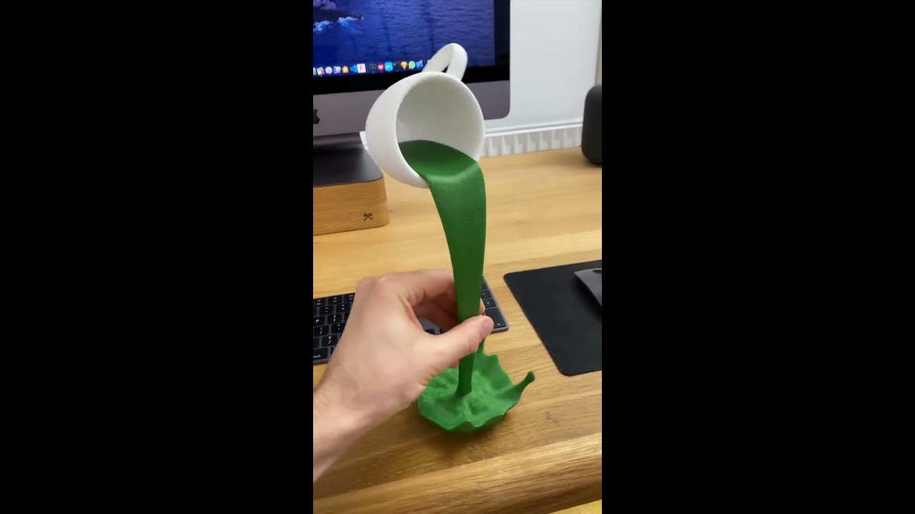 3D Printed Desk Art Coffee Floating Cup