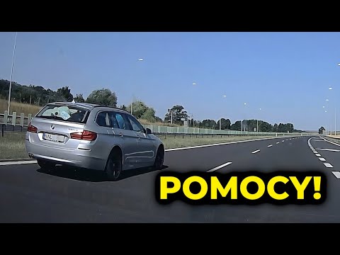 BMW na szwedzkich tablicach z kartką "POMOCY". Porwanie???