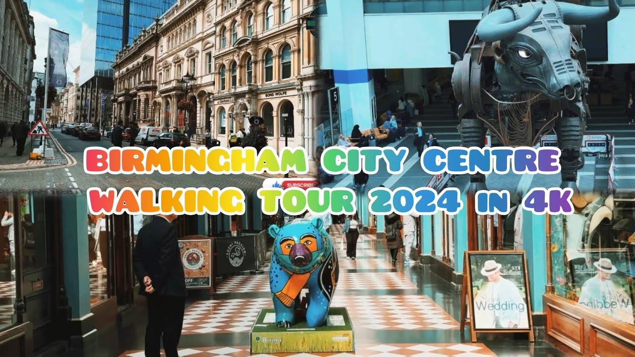 Birmingham city centre walking tour 2024 in 4k | peace of mind tour