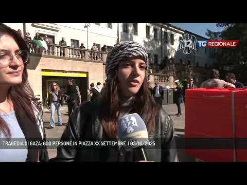 TRAGEDIA DI GAZA: 600 PERSONE IN PIAZZA XX SETTEMBRE  | 03/10/2025