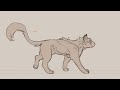 Walk cycle animation  warrior cat oc