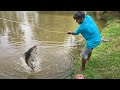 Village Fishing Gone Wrong! Huge Fish Attack 🐟🔥