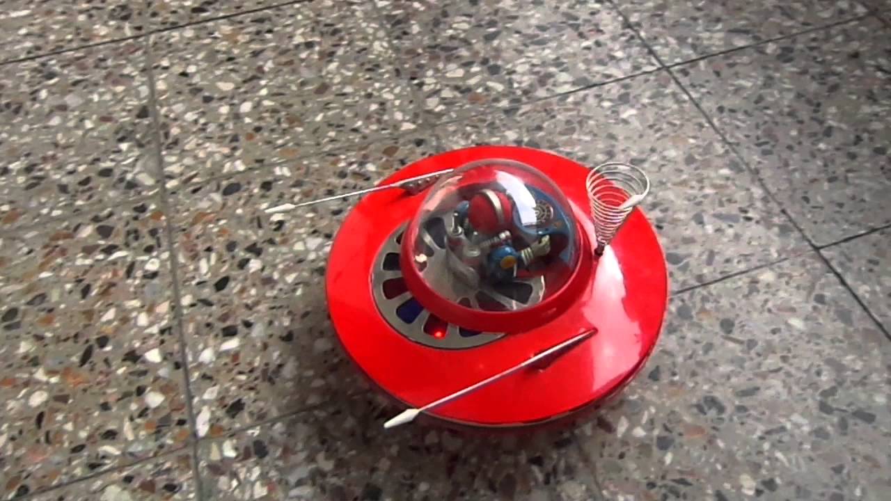 Jouet U.F.O. Volant TW YOSHIYA 663 – Space Flying Saucer – Friction – Japon 1960's