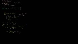 Multivariable Physics Chapter 3 Episode 8.e - Horizontal Motion with Quadratic Drag Wealth