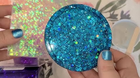 DIY Easy Resin Glitter Coaster Tutorial