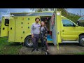 Unique ambulance build into tiny house on wheels  van life tour