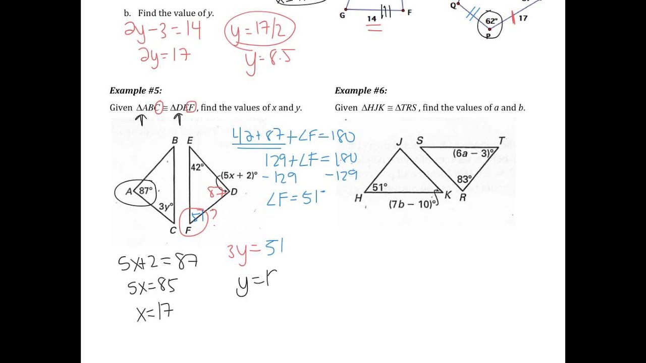 4.2: Apply Congruence in Triangles - YouTube 4.2: Apply Congruence in Triangles - YouTube