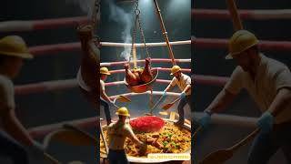 Miniature Workers Cook Giant Biryani in a Boxing Ring | Epic Tiny World Animation  #miniatureworld