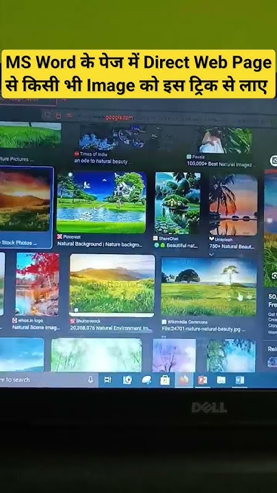 MS Word के पेज में Direct Web Page से किसी भी Image को इस ट्रिक से लाए ...