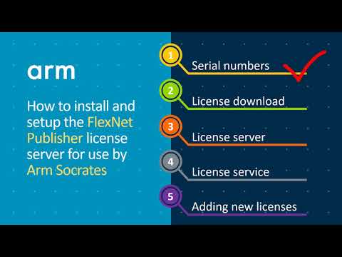 Arm Socrates: 1)  Getting started - Setting up licensing | Arm