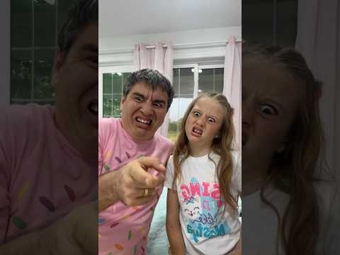 Nastya and Dad funny faces