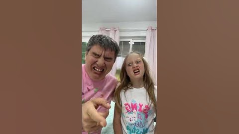 Nastya and Dad funny faces