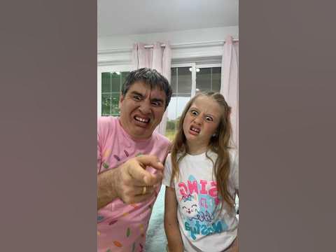 Nastya and Dad funny faces