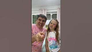 Nastya and Dad funny faces