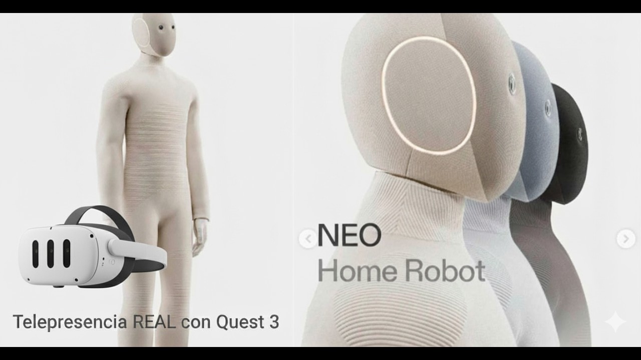 🤖 Así es NEO, el primer robot humanoide que puedes manejar en VR