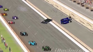 iRacing : How NOT to make single-file restarts in IndyCar