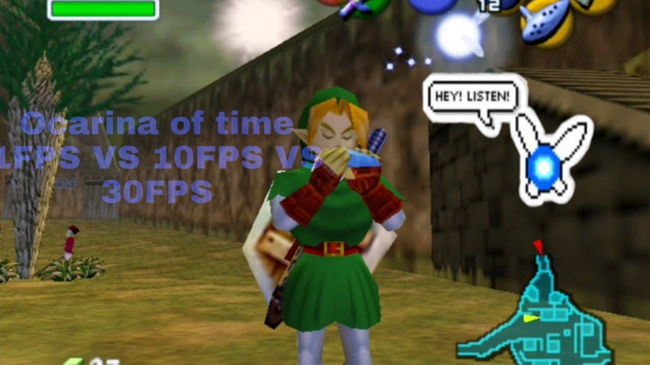 THE LEGEND OF ZELDA OCARINA OF TIME 1FPS VS 10FPS VS 30FPS YouTube