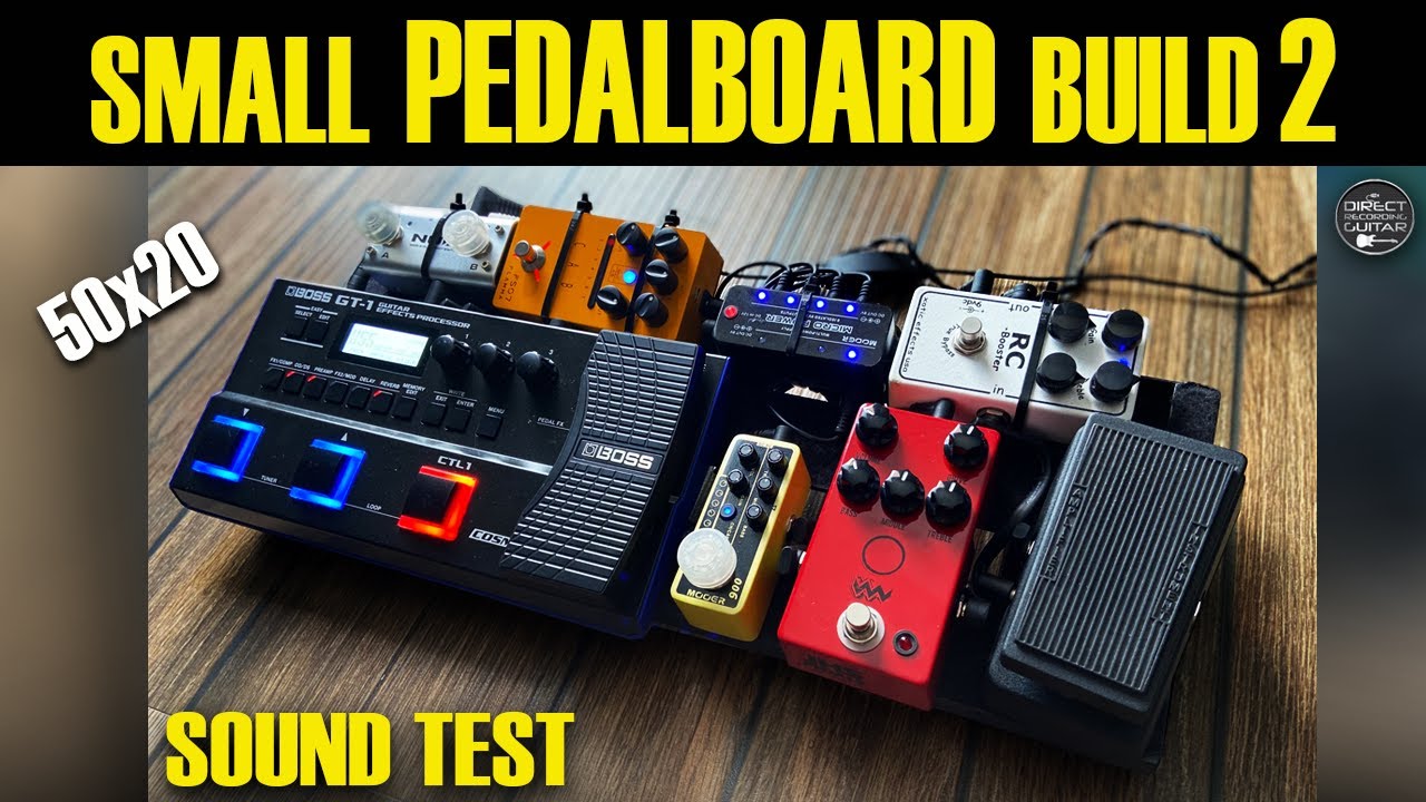 楽器/器材 エフェクター Small PEDALBOARD Build & SOUND TEST / Wah, OCD, Boss GT-1, Cab Box 