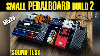 Small PEDALBOARD RC Booster, Jhs Angry Charlie, Mooer 006, Boss GT1, Flamma FS07