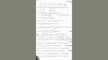 Class 12 maths R.D Sharma adjoint and inverse of a matrix questions.