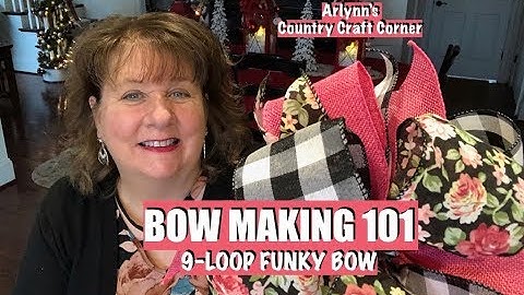 🎀 BOW MAKING 101 🎀 9-Loop Funky Bow