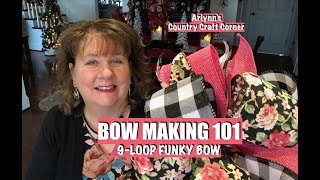 🎀 BOW MAKING 101 🎀 9-Loop Funky Bow