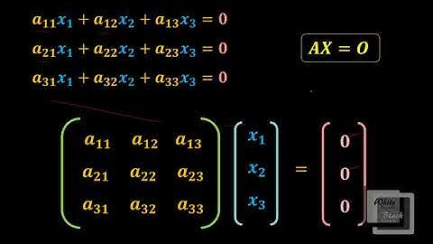 Homogeneous system of linear equations, Basis and Dimension (Le04)