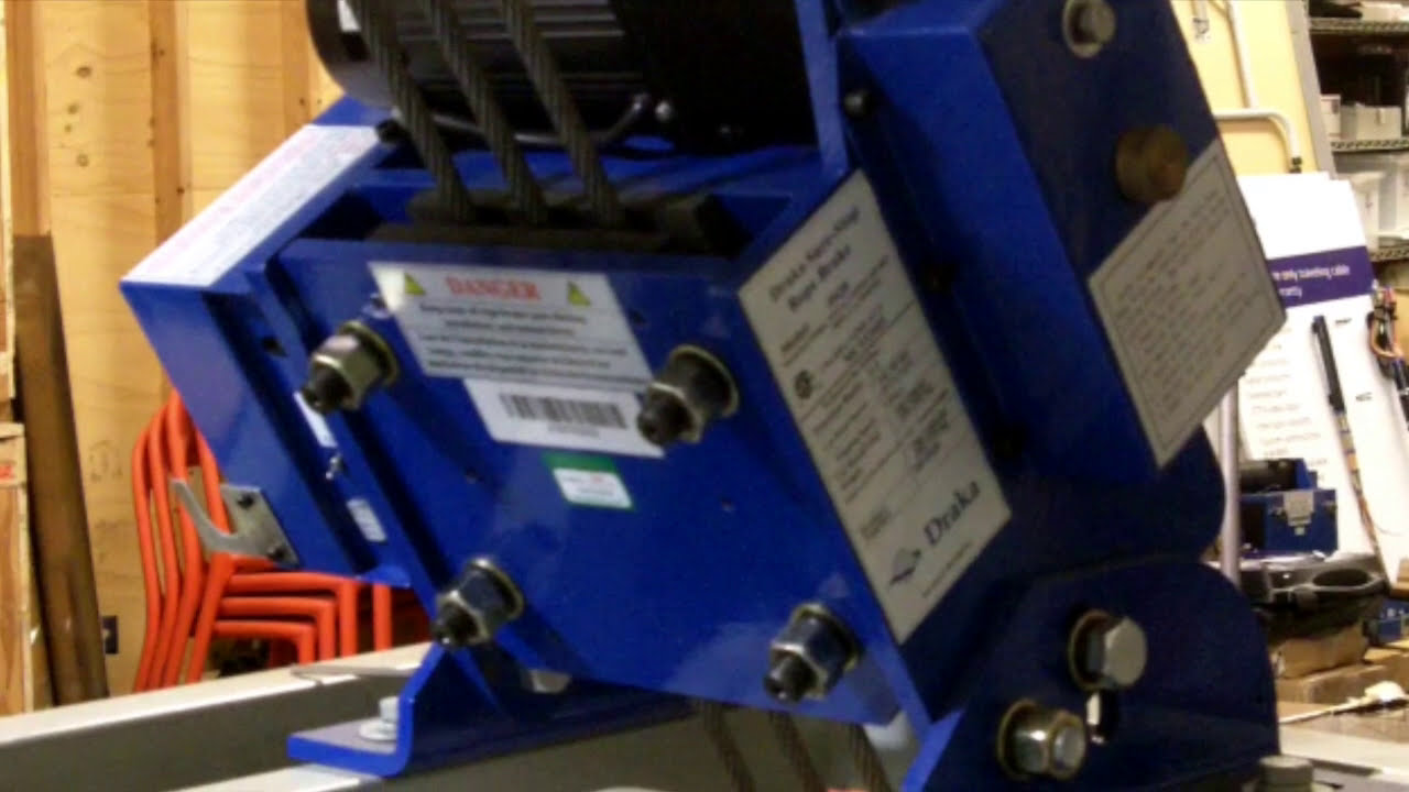 Draka Elevator Rope Brake Installation YouTube