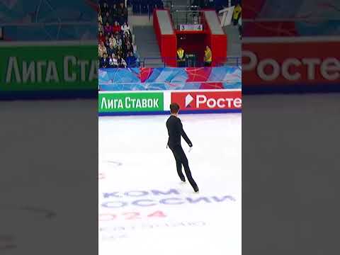 Каскад и тройной аксель Евгения Семененко на 1-м этапе Гран-при России #shorts