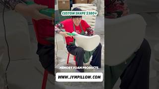 JYMPillow Factory: Memory Foam Lumbar Support#MemoryFoam #Multifunctional#ManufacturingProcess#PFoam