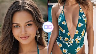 💗 Swimsuits In Dubai, United Arab Emirates - 4K Ai Art Lookbook Model 011 💗 Octavia Gems