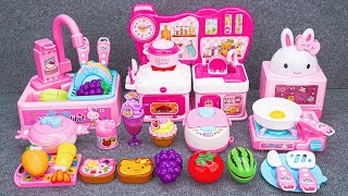 65 Minutes Satisfying Unboxing Cute Pink Rabbit Kitchen Play Set Collection ASMR | Review Toys ASMR