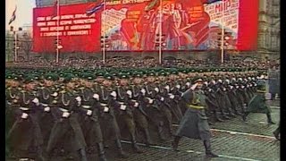 : HD Soviet October Revolution Parade, 1985 Part I  7 