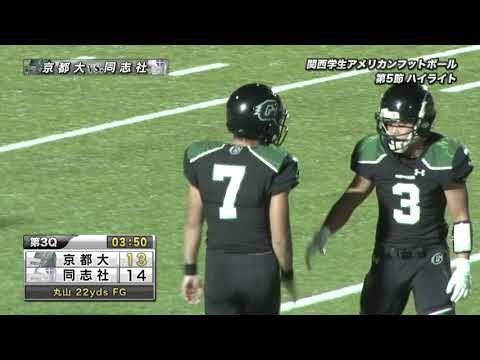 関西学生アメリカンフットボールハイライト2019年秋Div.1 第5節