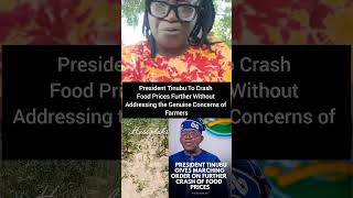 President Tinubu to Crash food prices further without addressing genuine concerns of farmers