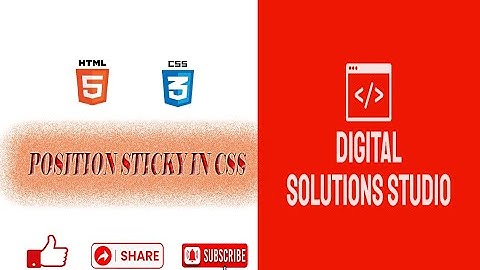 position:sticky css| how to position sticky work|#css #position #sticky