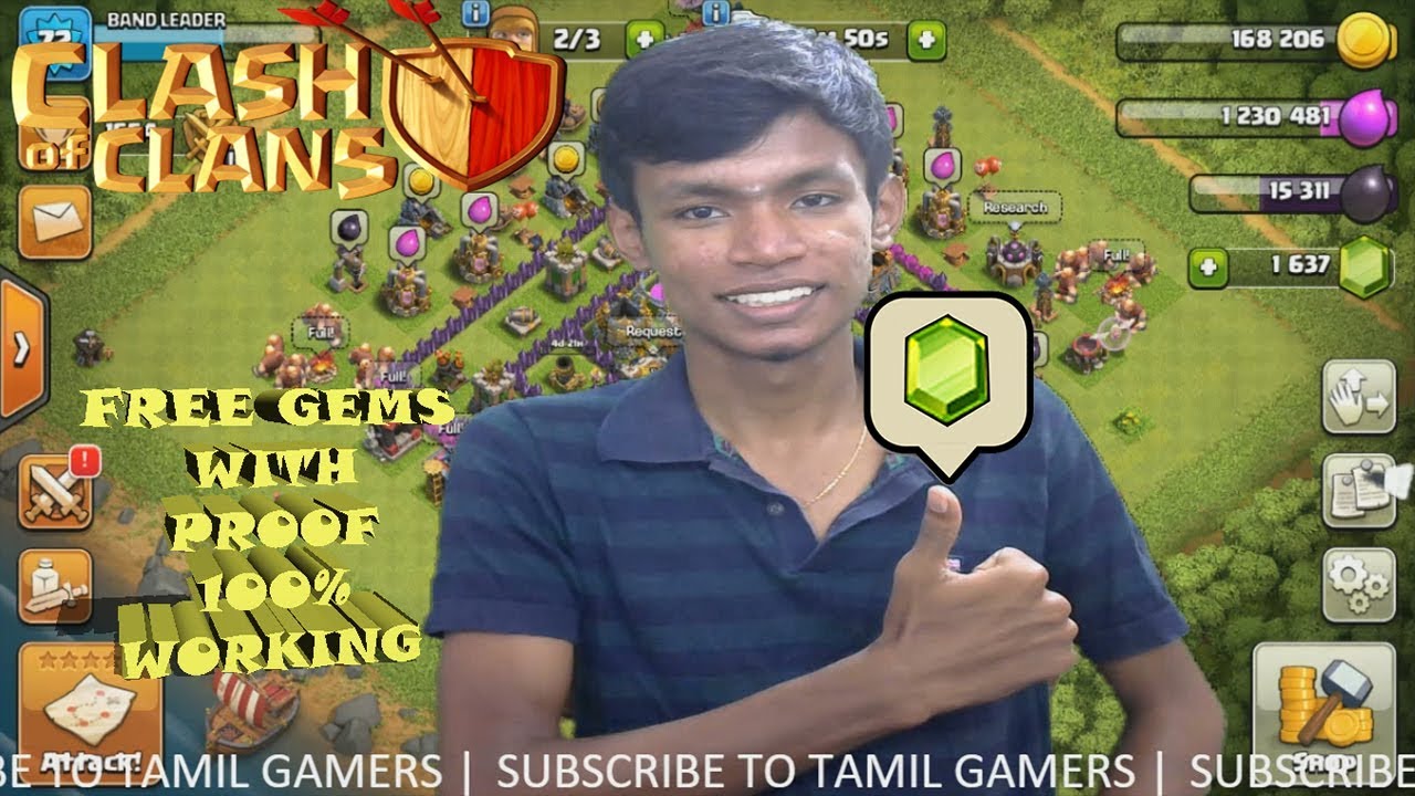 How To Get Free Gems in Clash of Clans | Tamil Gamers - 