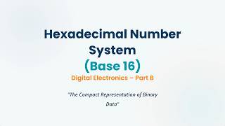 Hexadecimal Number System Explained | Base 16 Made Easy
