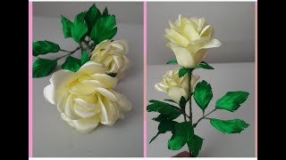 como hacer rosas eternas con cinta ?? paso a paso