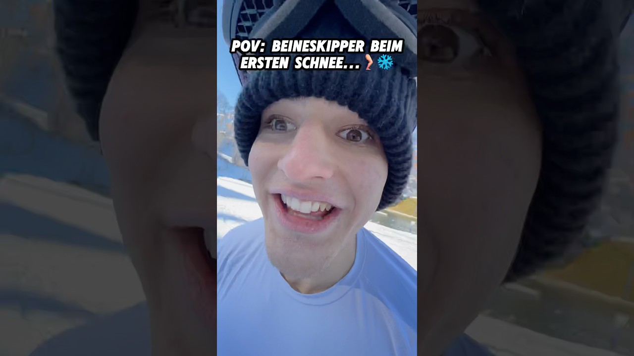 POV: Beineskipper beim ersten Schnee…❄️🦵
