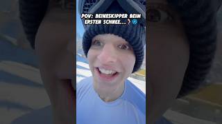 POV: Beineskipper beim ersten Schnee…❄️🦵