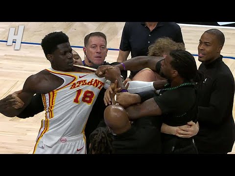 What's going on? 😭 Naz Reid and Mo Gueye GOT INTO IT IN A BRAWL