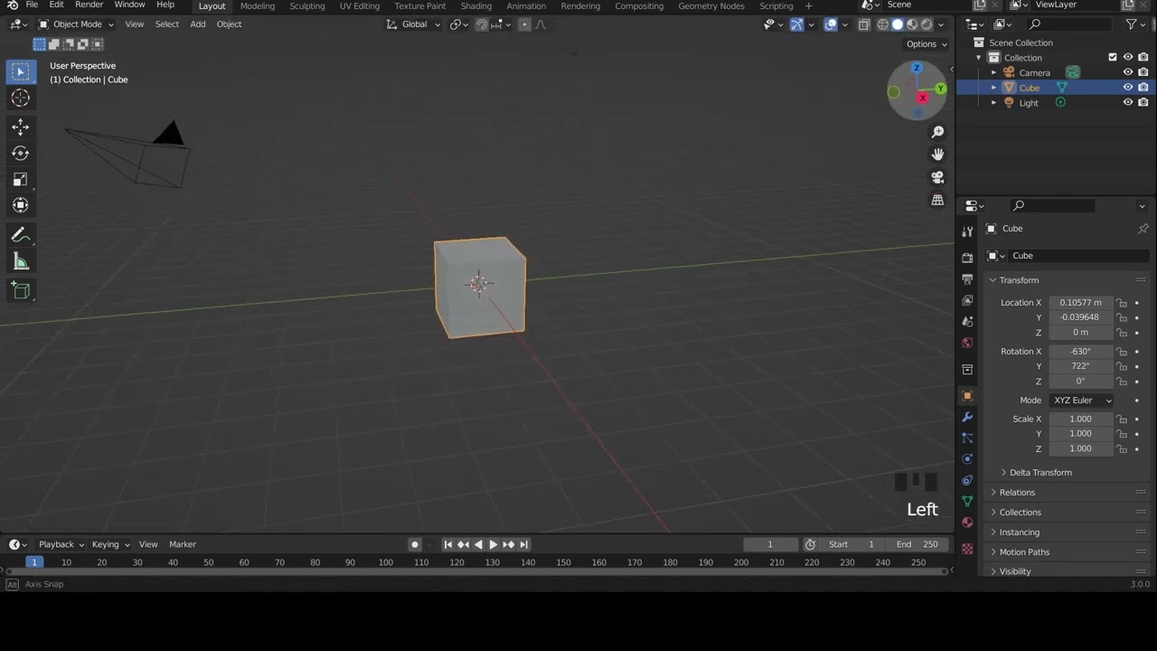 Move, Rotate and Scale in Blender 3D animation (Beginner tutorials)