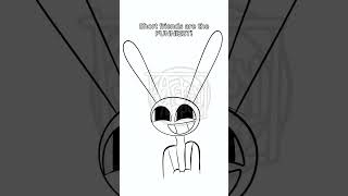 Jax's guide to having a short friend #tadc #theamazingdigitalcircus #funnybunny #pomni #jaxtadc #art