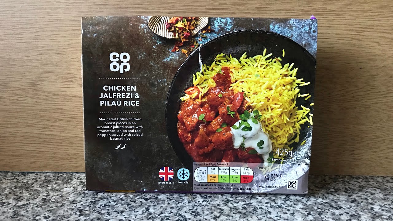 Chicken Jalfrezi & Pilau Rice (Coop) YouTube