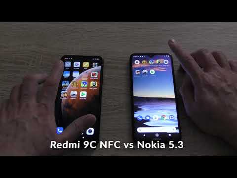 Xiaomi Redmi 9C NFC vs Nokia 5.3: Comparison - speed test and camera comparison