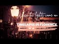 When the lights come on | Timelapse in Florence. Sunset and Blue hour Cinematic video.